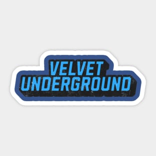 Velvet Under Blue Sticker